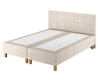 Boxspring Dayton Merlot Ecru -  180x200 cm