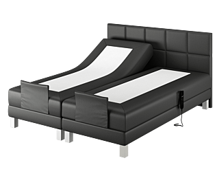 Boxspring Eton Electrique Cabernet Noir - 90x200 cm