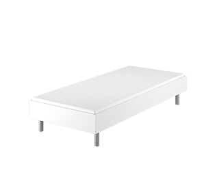 Bed German Blanc - 90x190 cm