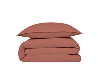 Housse de couette Coton Terracotta - 200x200 cm