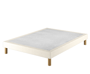 Sommier Tapissier Cirse Deco Boucle Blanc - 140x200 cm