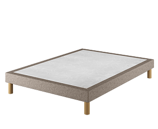 Sommier Tapissier Cirse Deco Taupe - 140x190 cm