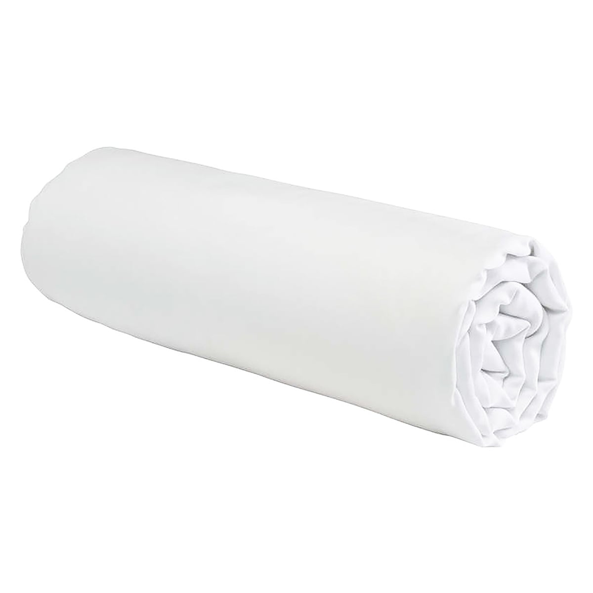 Le Roi du Matelas - Drap-housse Satin Blanc Bonnet 35 - 160x200 cm